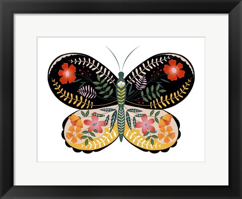 Framed Butterfly Petals I Print