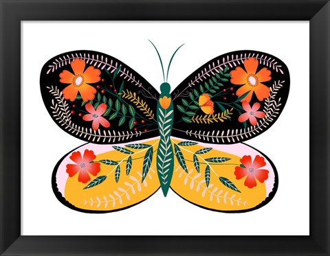 Framed Butterfly Petals II Print