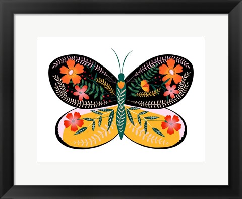 Framed Butterfly Petals II Print