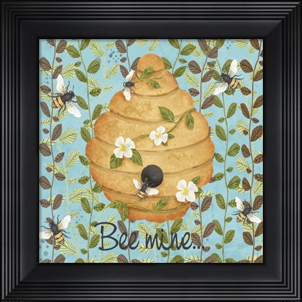 Framed Bees &amp; Honey I Print