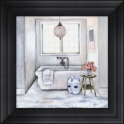 Framed Neutral Bath II Print