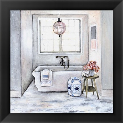 Framed Neutral Bath II Print