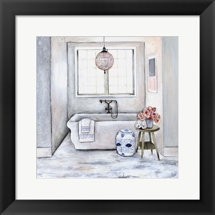 Framed Neutral Bath II Print