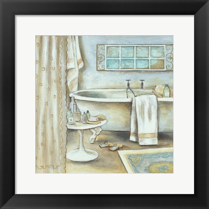 Framed Soft Bath I Print