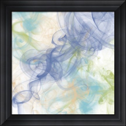 Framed Tranquil Smoke I Print
