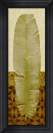 Framed Tropical Frond I Print
