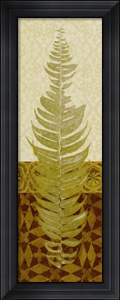 Framed Tropical Frond II Print