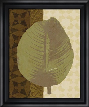 Framed Tropical Leaf II Print
