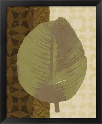 Framed Tropical Leaf II Print