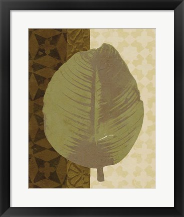 Framed Tropical Leaf II Print