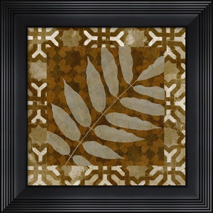 Framed Shades of Brown I Print