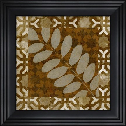 Framed Shades of Brown II Print