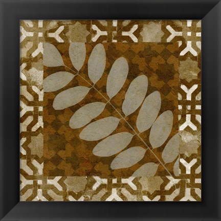 Framed Shades of Brown II Print