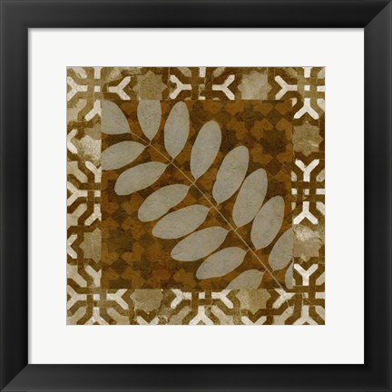 Framed Shades of Brown II Print