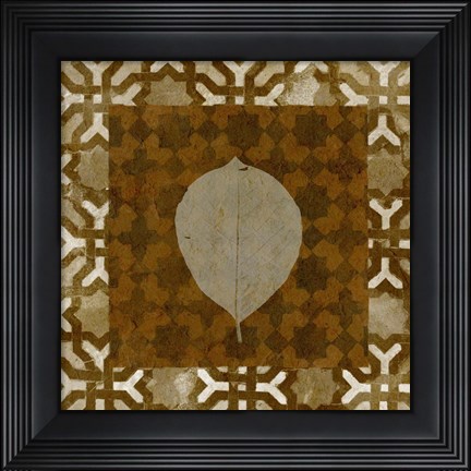 Framed Shades of Brown III Print