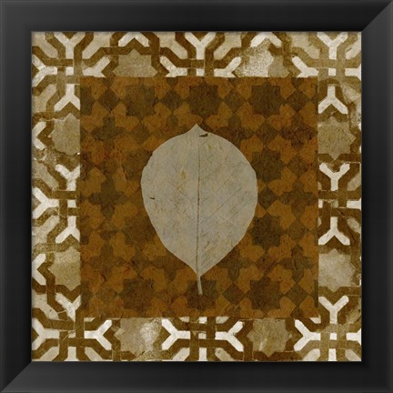 Framed Shades of Brown III Print