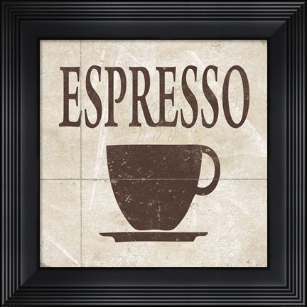 Framed Simply Coffee II Print