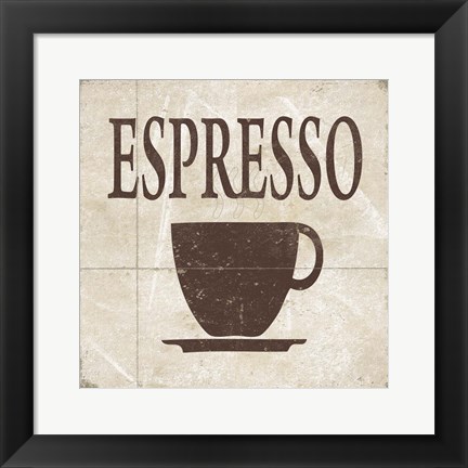 Framed Simply Coffee II Print