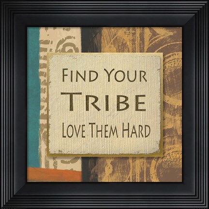 Framed Tribe I Print