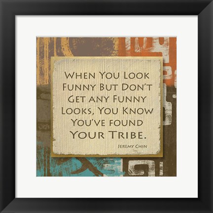 Framed Tribe III Print