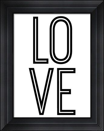 Framed Bold Love II Print