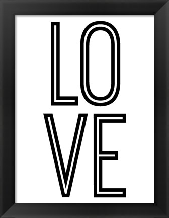 Framed Bold Love II Print