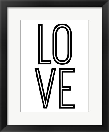 Framed Bold Love II Print