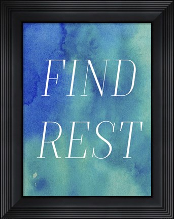 Framed Finding Rest II Print