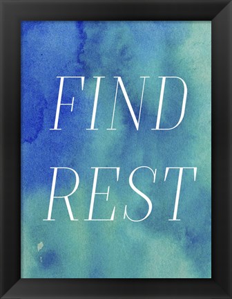 Framed Finding Rest II Print