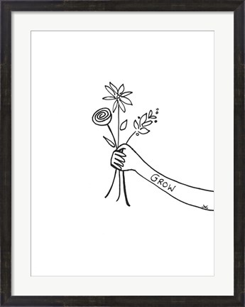 Framed Bloom &amp; Grow II Print