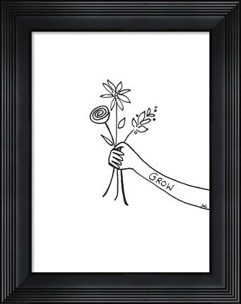 Framed Bloom &amp; Grow II Print