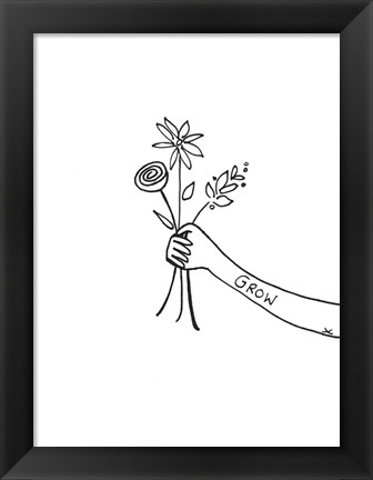 Framed Bloom &amp; Grow II Print