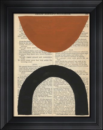 Framed Modern Prose I Print