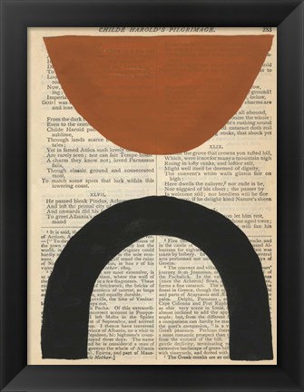 Framed Modern Prose I Print