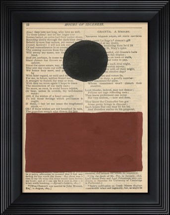 Framed Modern Prose II Print