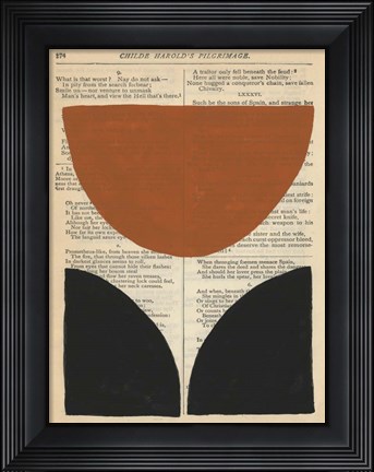 Framed Modern Prose V Print