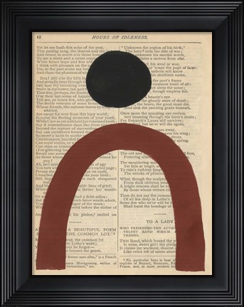 Framed Modern Prose VI Print