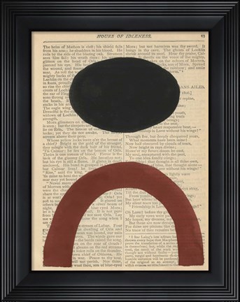 Framed Modern Prose X Print