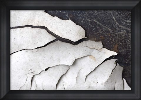 Framed Abstract Fissure I Print