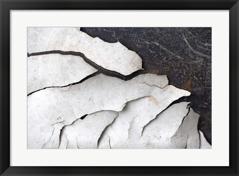 Framed Abstract Fissure I Print