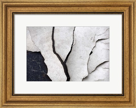 Framed Abstract Fissure II Print