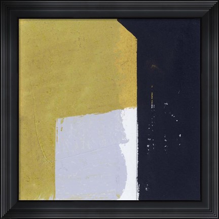 Framed Black &amp; Yellow I Print