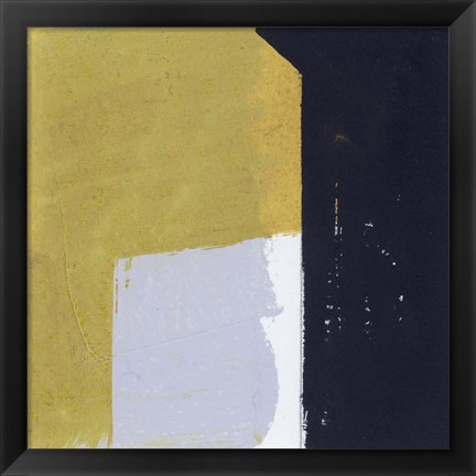 Framed Black &amp; Yellow I Print