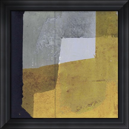 Framed Black &amp; Yellow III Print