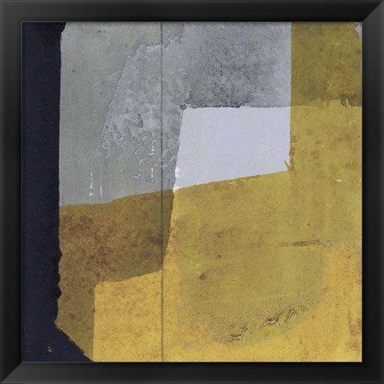Framed Black &amp; Yellow III Print