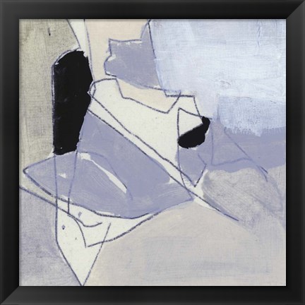 Framed Grey Landscape III Print