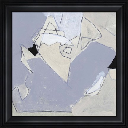 Framed Grey Landscape IV Print