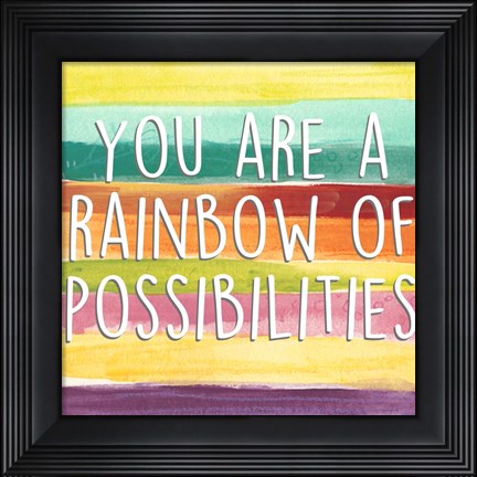 Framed Rainbow of Possibilities II Print