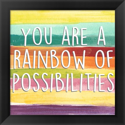 Framed Rainbow of Possibilities II Print