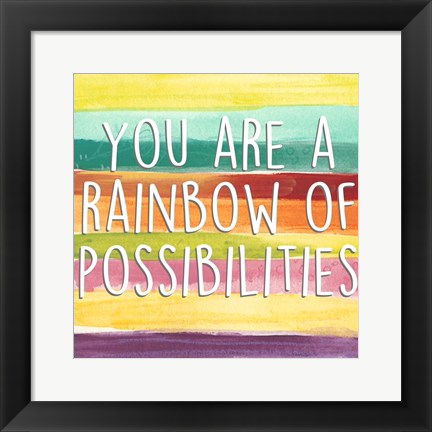 Framed Rainbow of Possibilities II Print